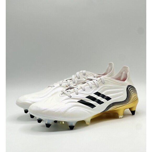 Adidas Copa Sense.1 SG Al Hilm Pack Mens 7 / Womens 8 Soccer Cleats White Gold main image 5